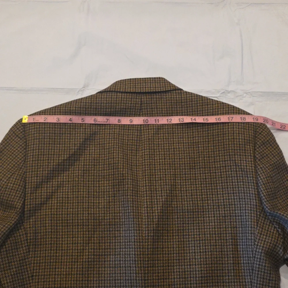 Ralph Lauren Men's Wool/Cashmere Houndstooth Sport Coat Brown 42L‎